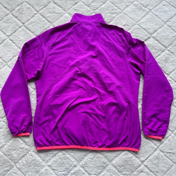 Champion | Lightweight Full Zip Windbreaker Jacket Raspberry | Size Large - Picture 2 of 11